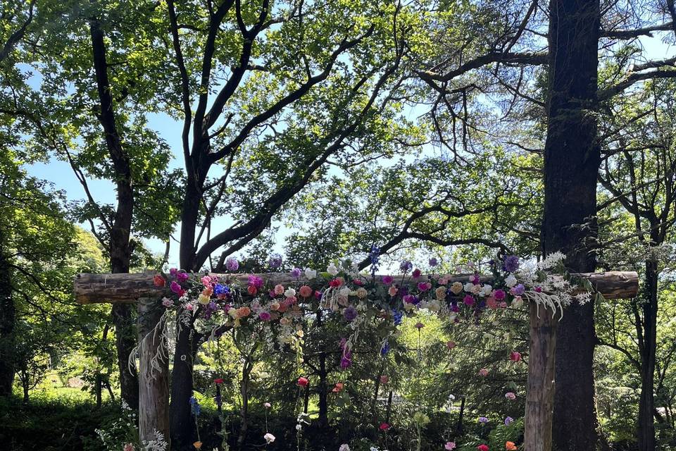 Flower curtain