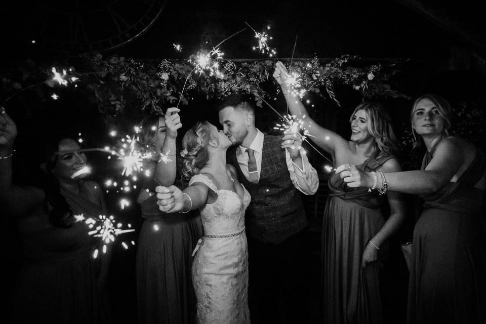 Sparklers at Maidens Barn