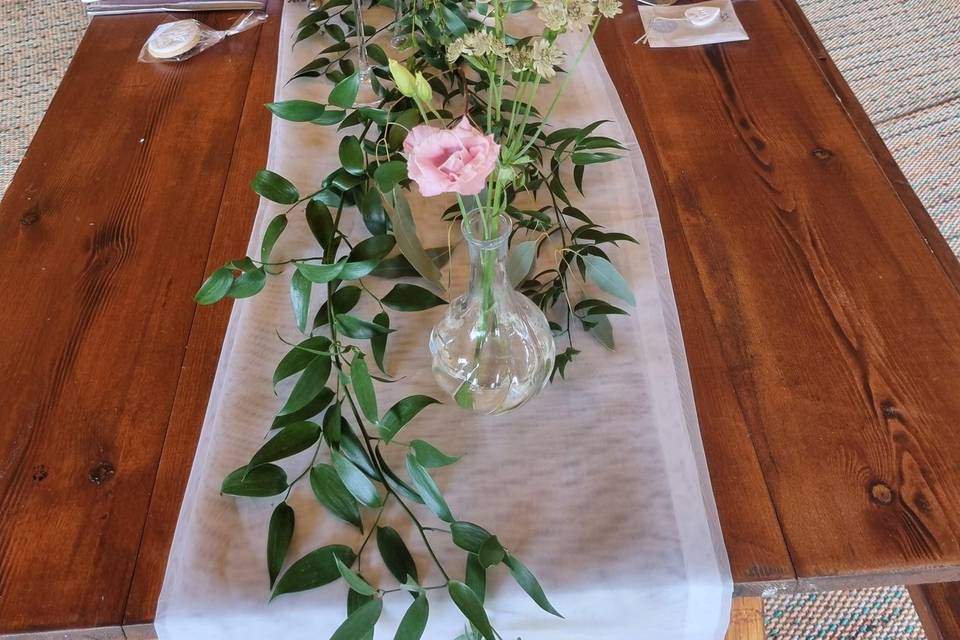 Eucalyptus and Ruscus garlands