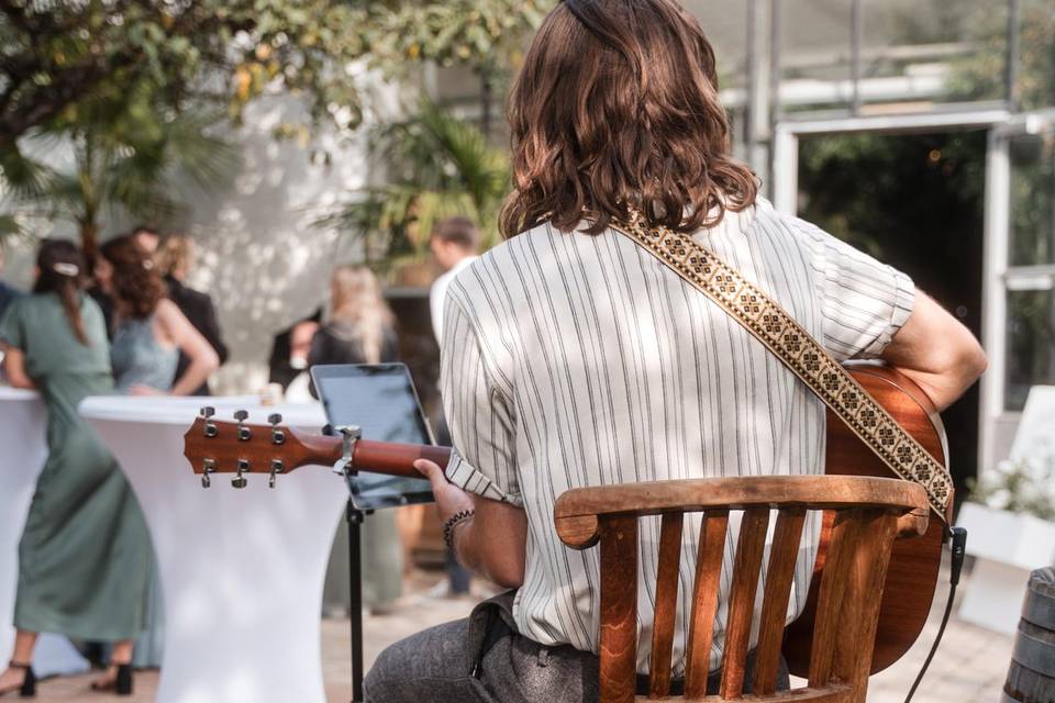 Playing at the reception