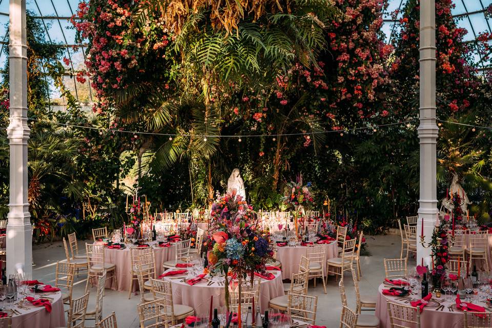 Colourful wedding