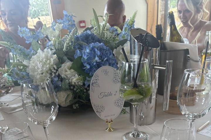 Table setup