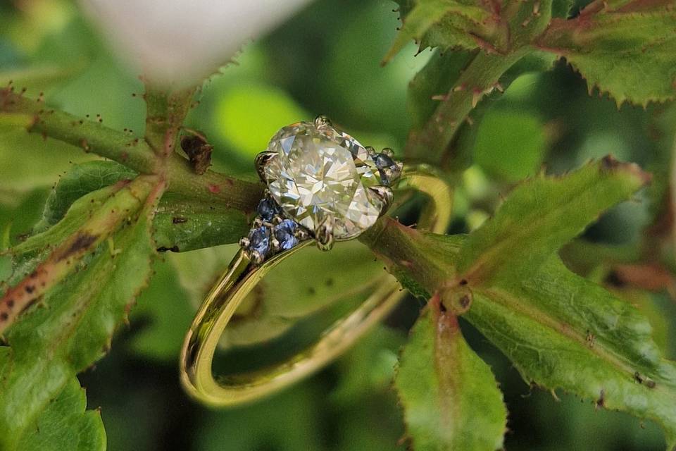 Diamond and Sapphire Ring