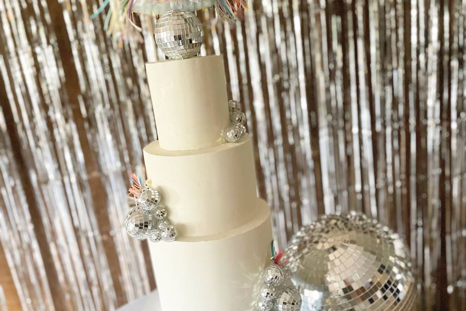 Disco ball cake