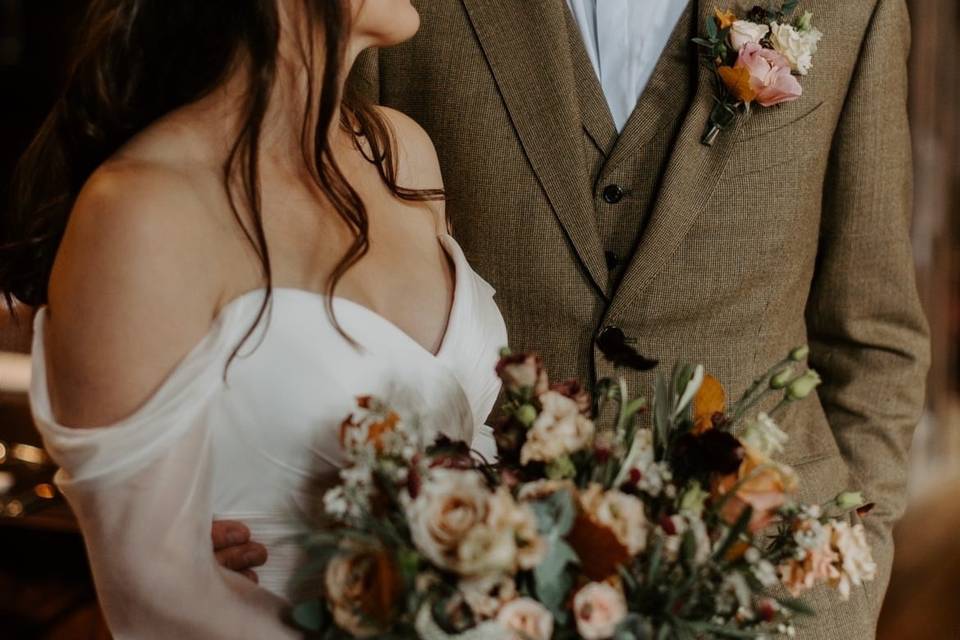 Three Piece Tweed Wedding Suit