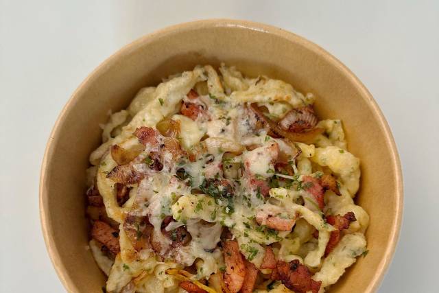 Spätzle with Bacon