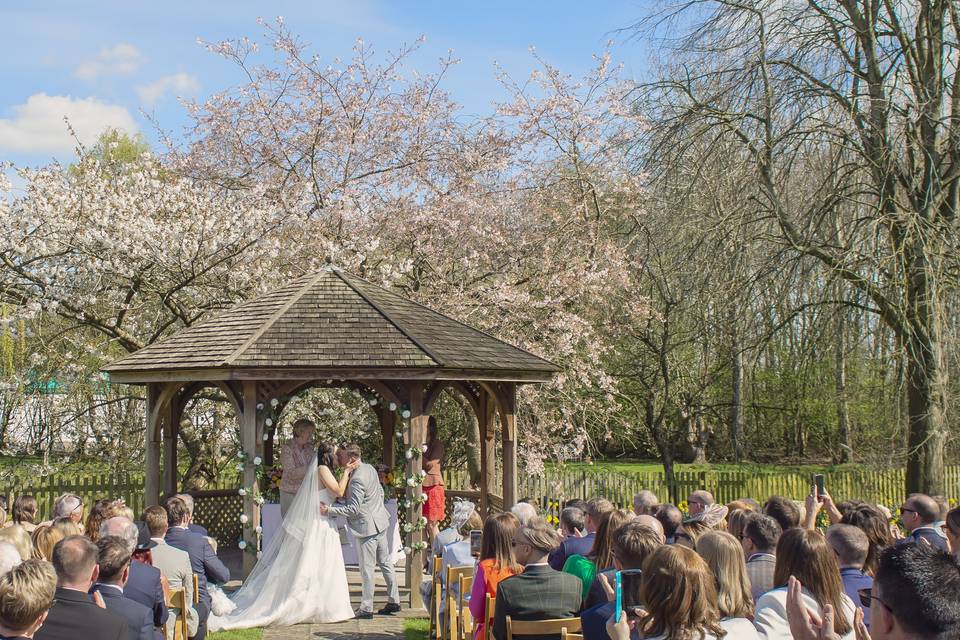 Spring garden ceremony