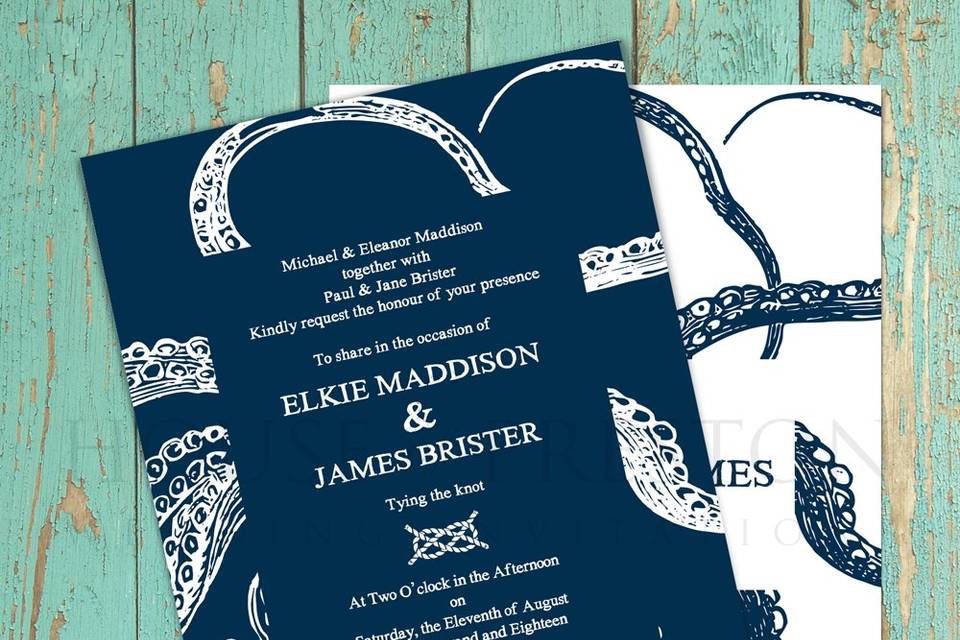 Octopus Wedding Stationery