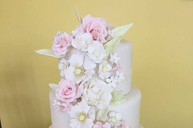 Floral Wedding Cake