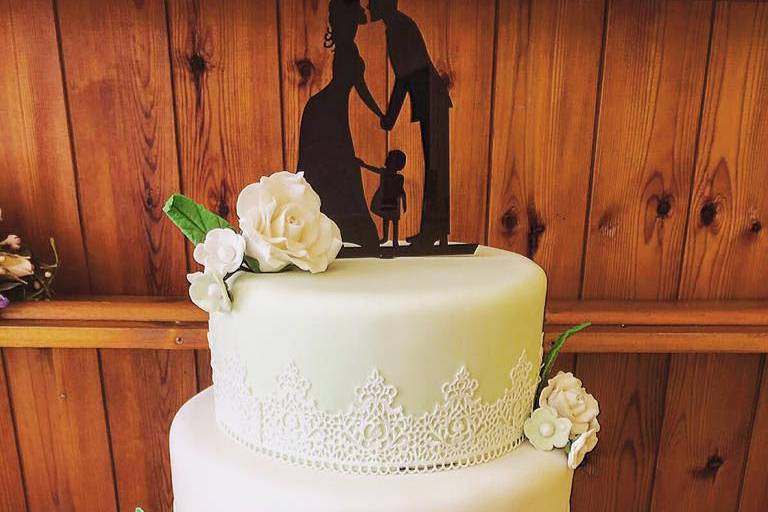 Silhouette Wedding Cake