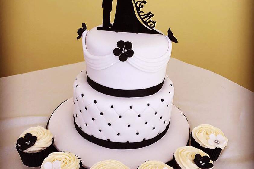 Silhouette Wedding Cake