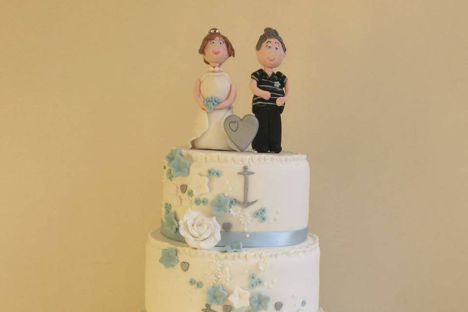 Character figure wedding cakes