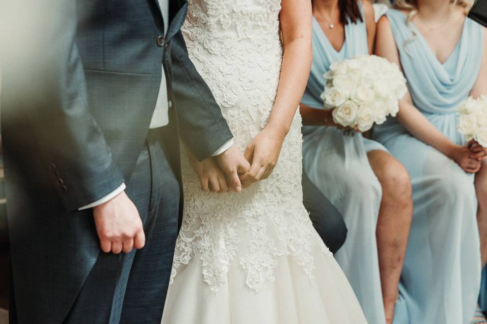 Holding hands