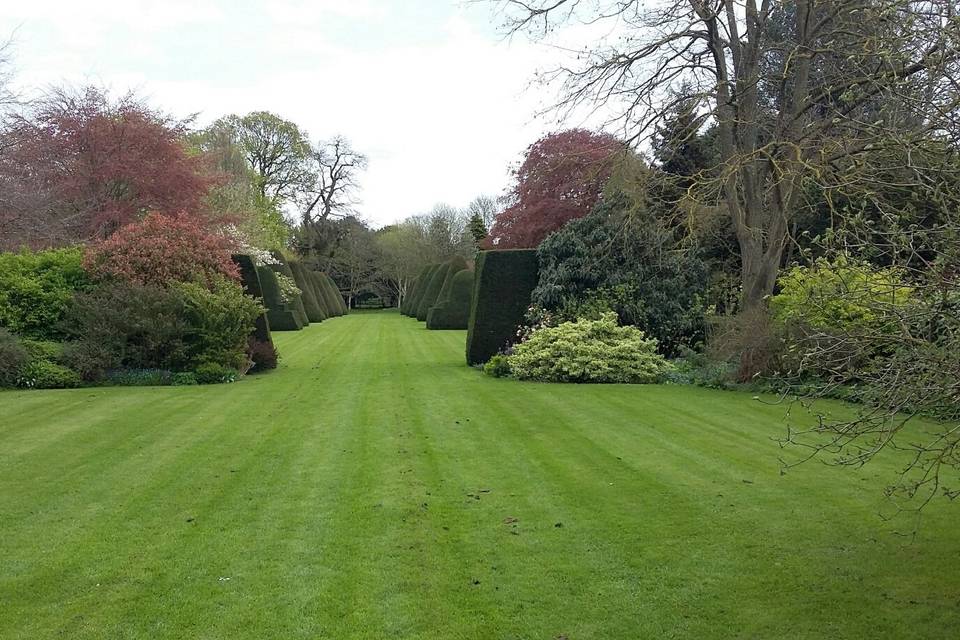 The East Garden at Holme Pierrepont Hall