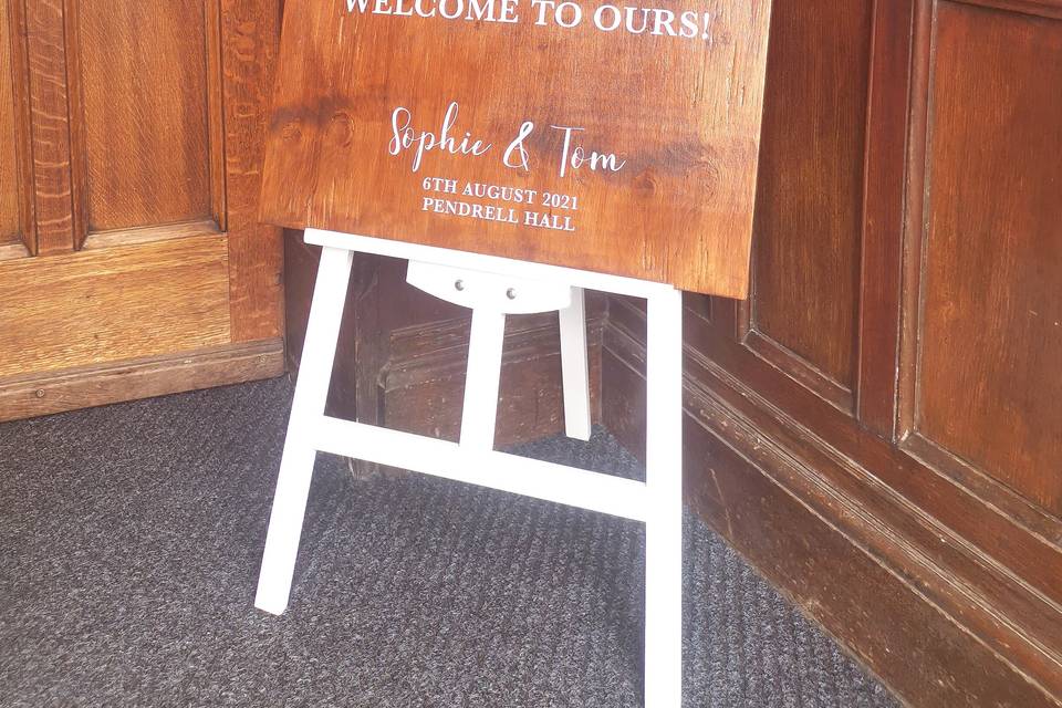 Rustic Welcome signs