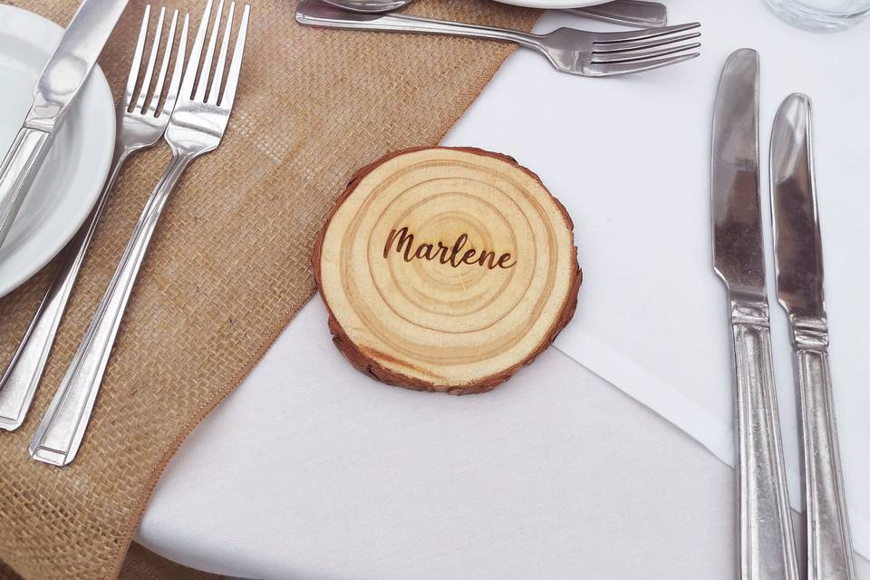 Rustic place settings