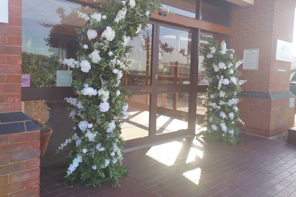 Luxury hire basis faux florals