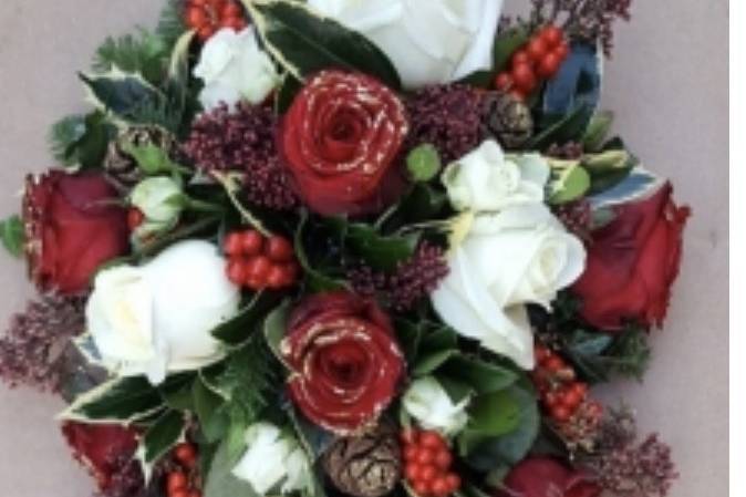 Christmas shower bouquet