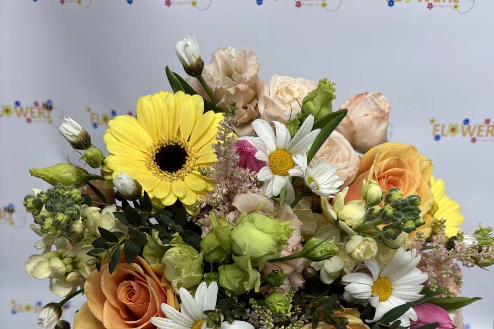 Brides hand tied