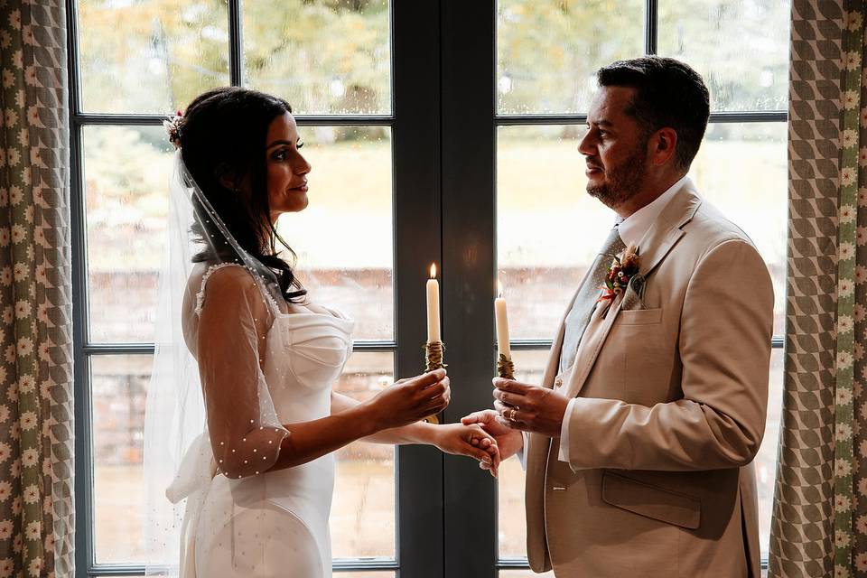 Unity candle ceremony