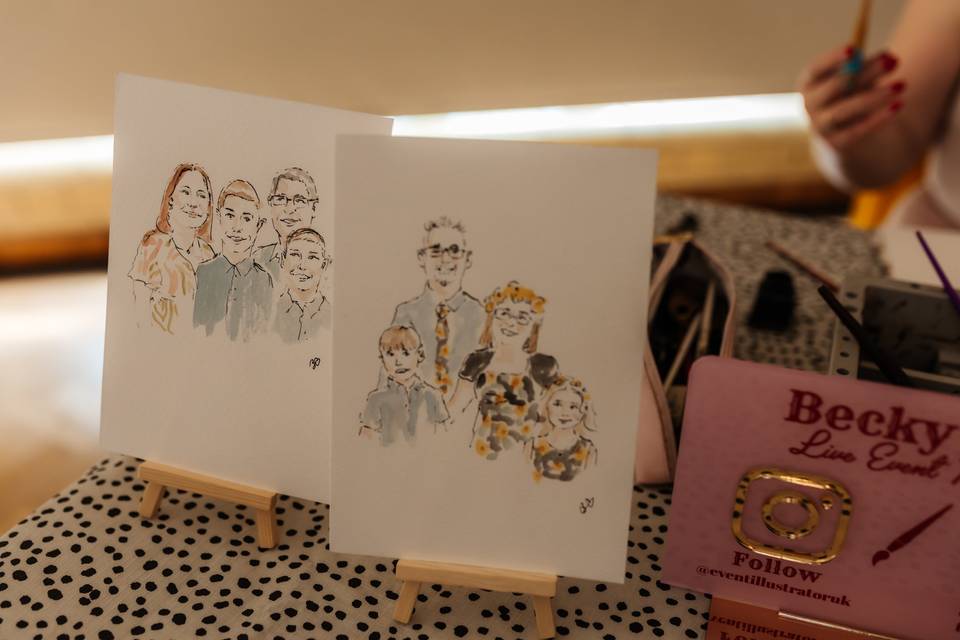 Live wedding illustrator