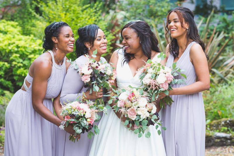 Bride and maids