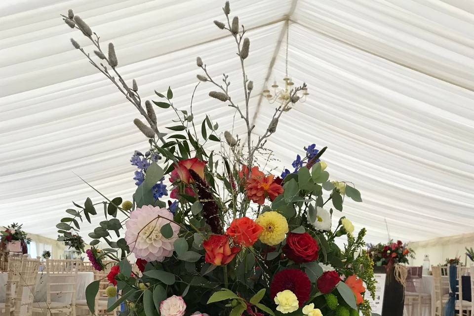 Milk churn flowers