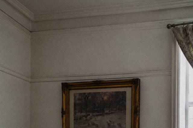 One of many fireplaces