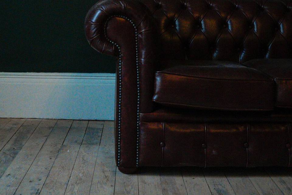 Close up in the Green Room