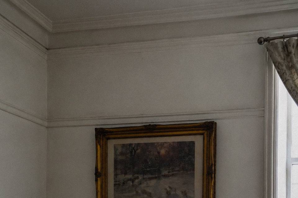 One of many fireplaces