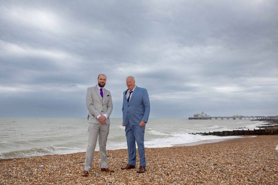 Groom and Dad