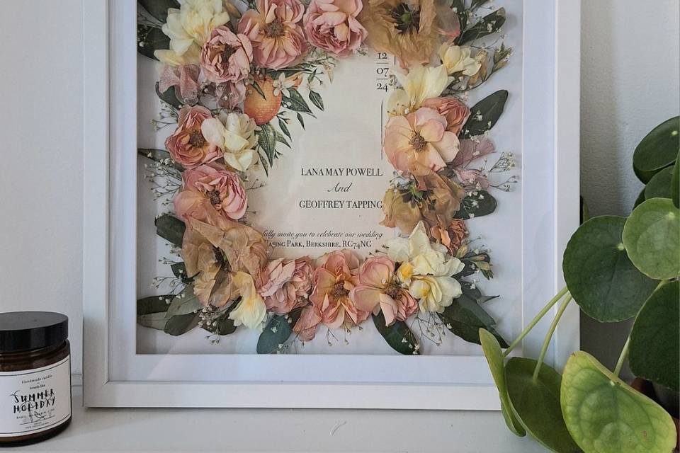 Wedding Keepsake -Frame