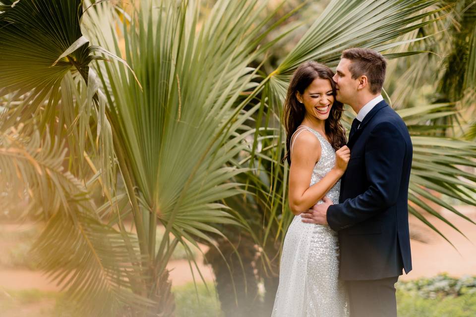 Newlyweds portrait Spain