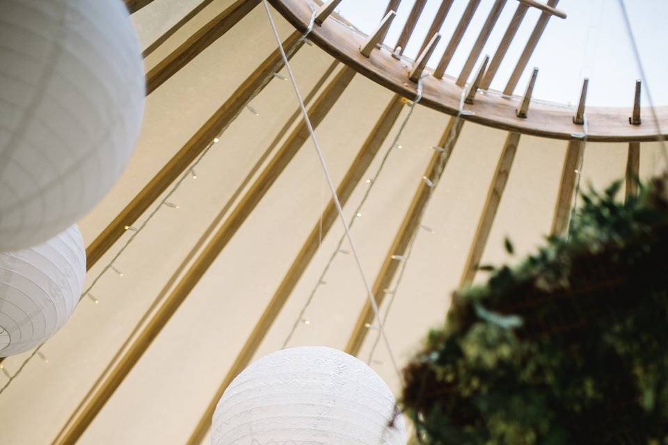 Yurt Wedding Centrepiece