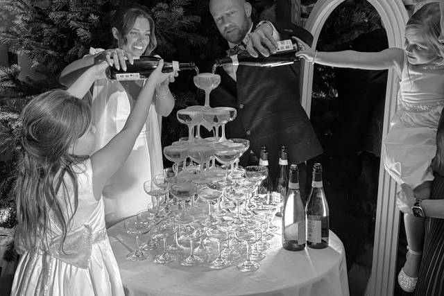 Champagne tower