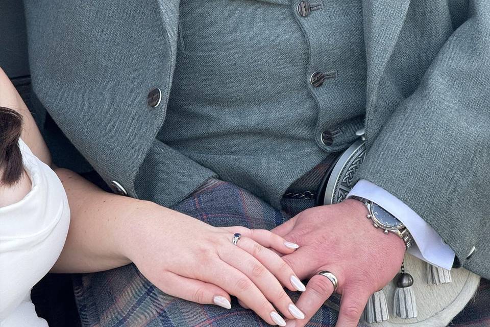 Wedding ring close up