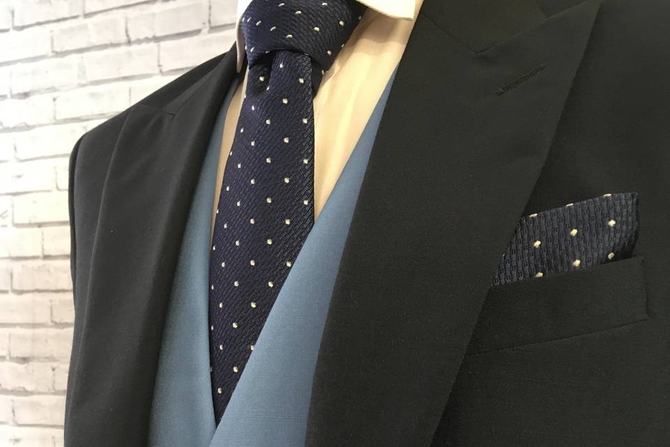 SG Menswear Navy wedding suit