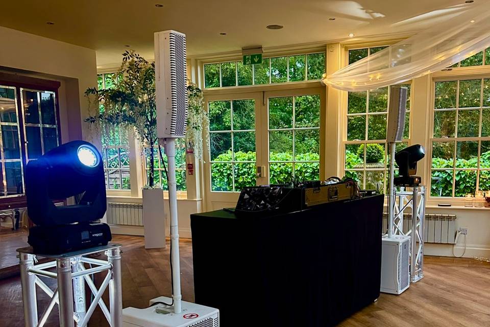DJ Setup Mitton Hall
