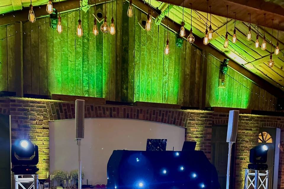 DJ Setup Owen House Barn