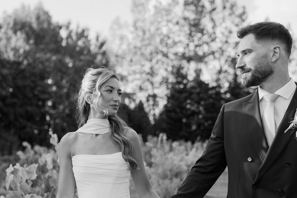 Candid photo happy couple