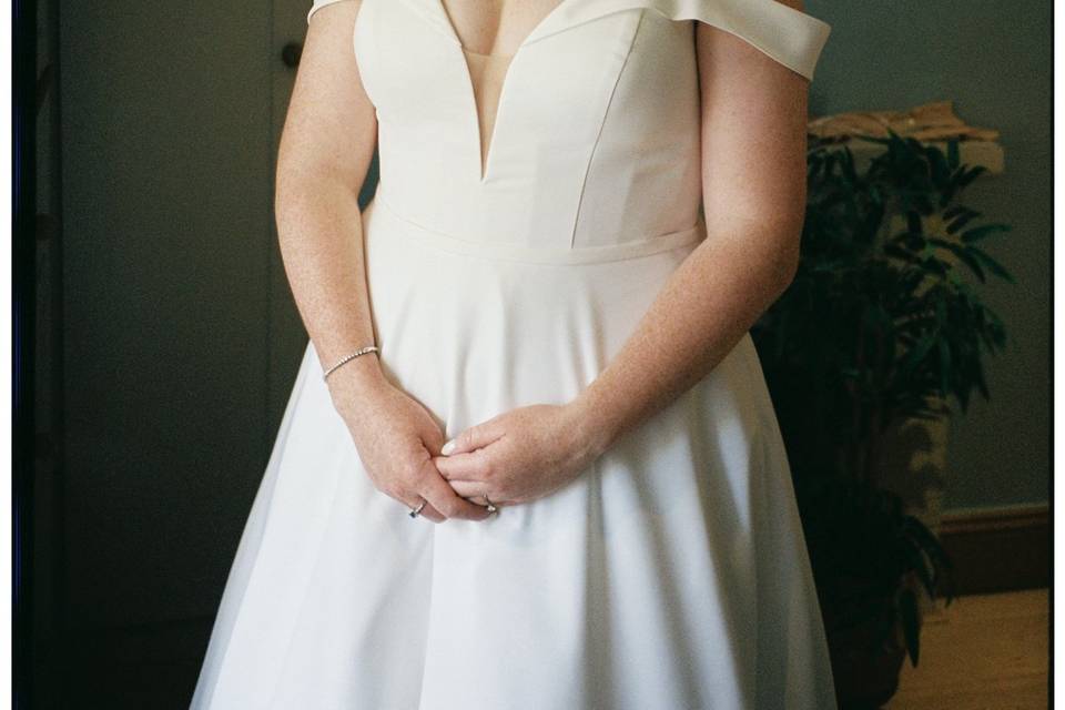 Bride portrait on 35mm film