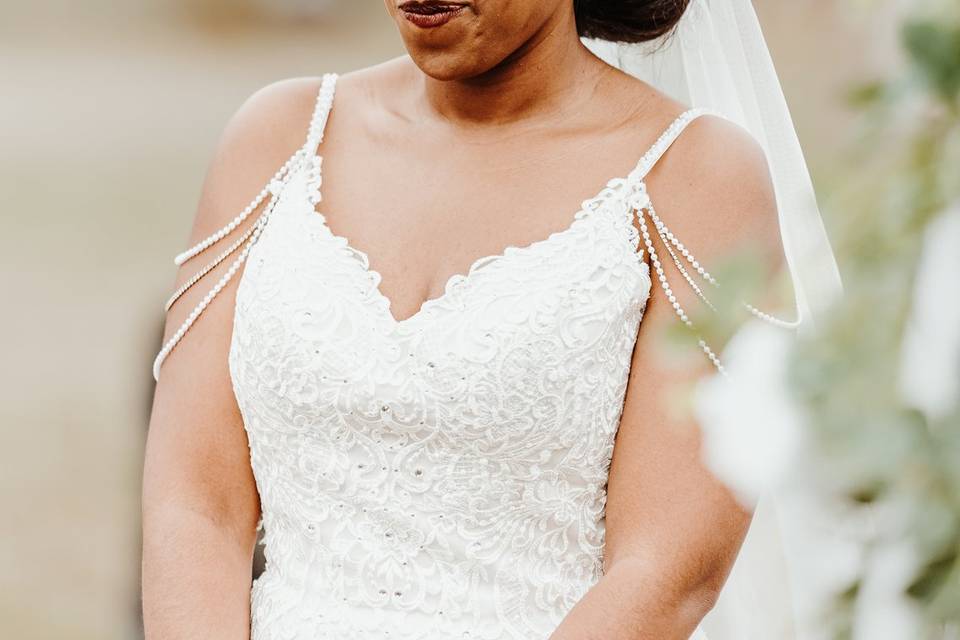 Bride at the altar