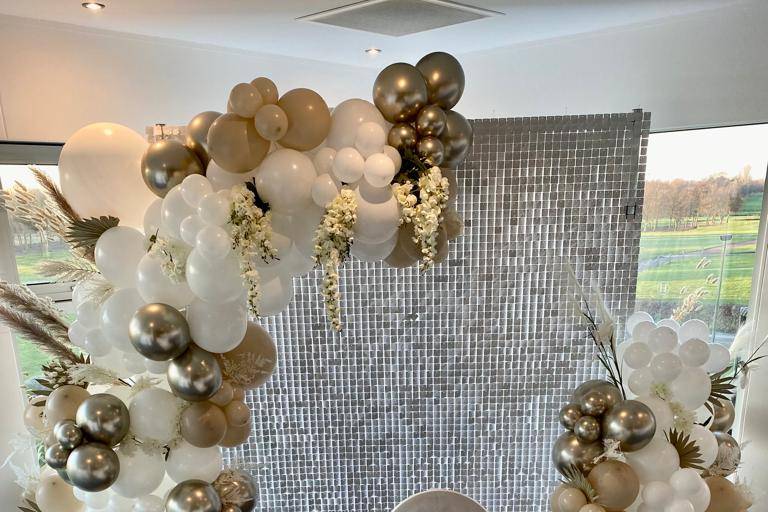 Wedding shimmer wall