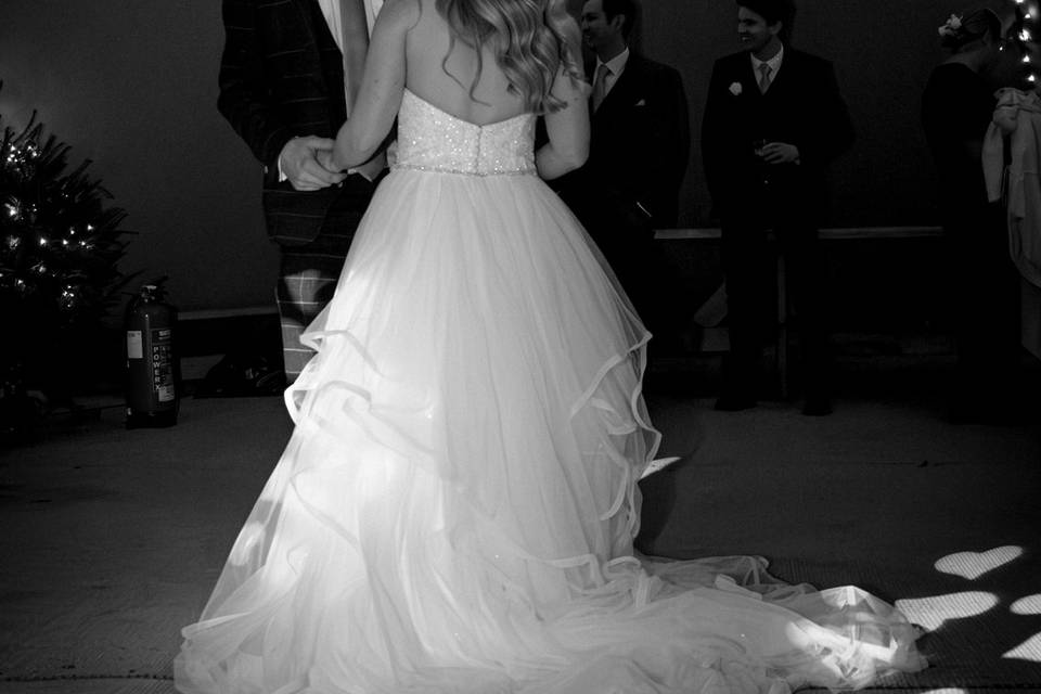 First Dance in B&W