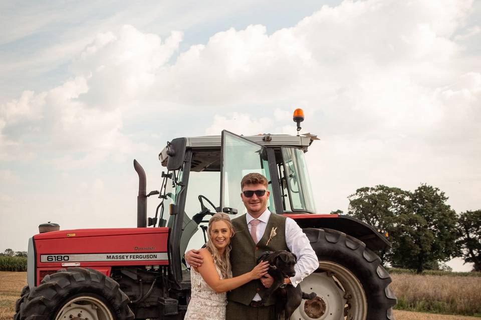 Couples in the grass