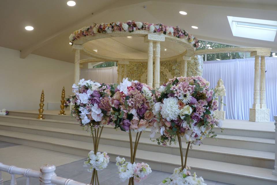 Orangery ready for Hindu ceremony