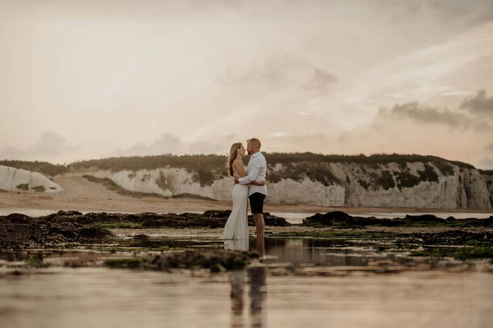 Bride and groom at Botany Bay