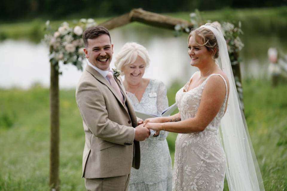 Ceremony with the lake