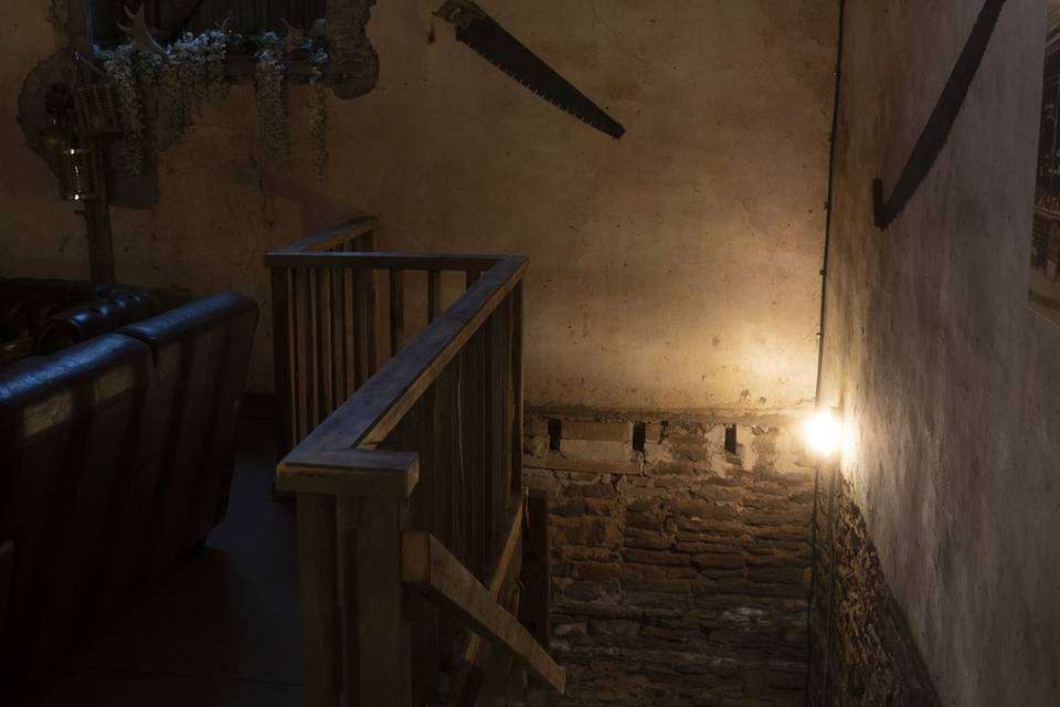 Stairs in the barn