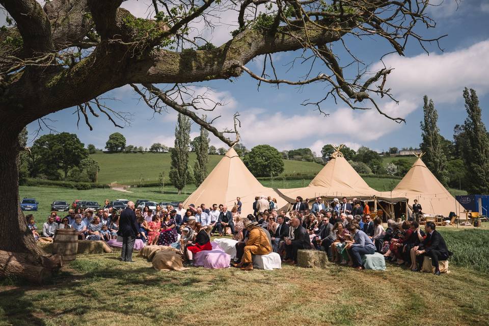 Ceremony under the tree